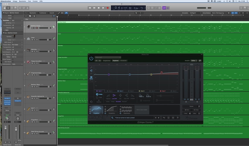 logic pro arrangierfenster