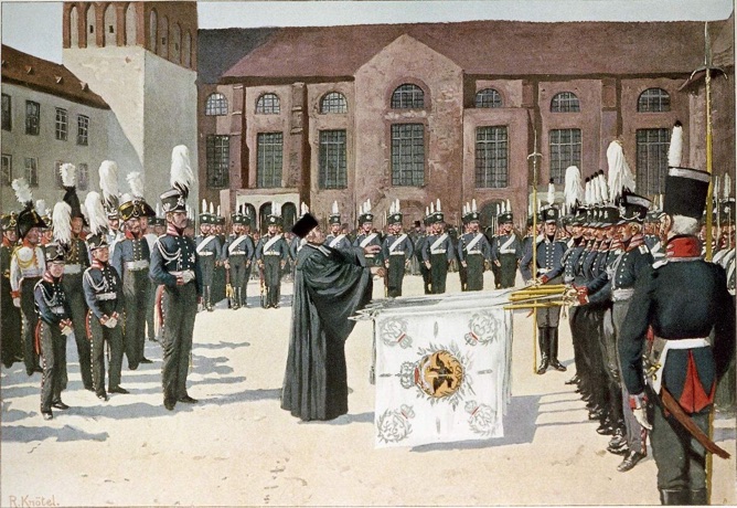 Fahnenweihe von Knoetel.