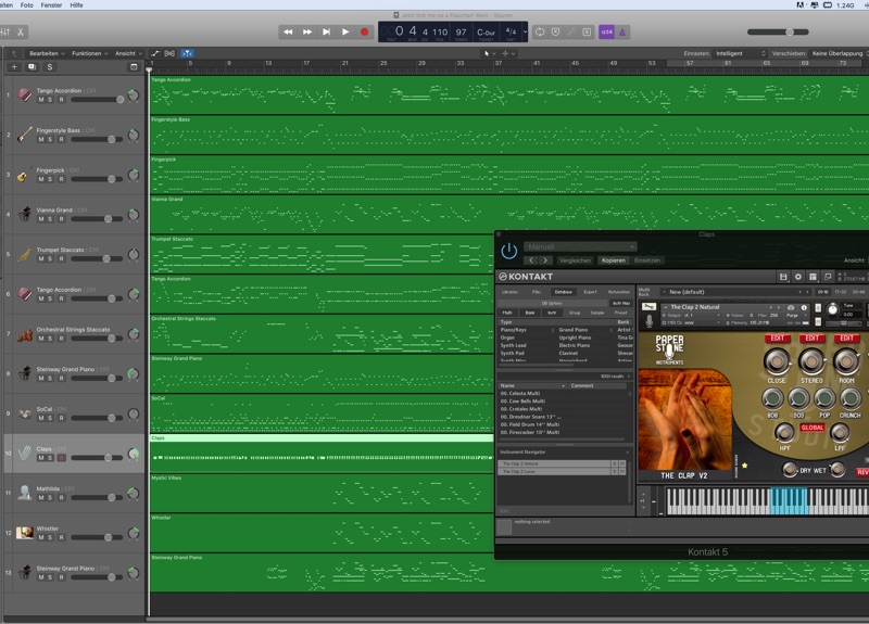 logic pro arrangierfenster