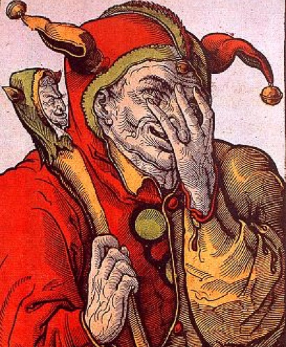 Narr mit Narrenkappe