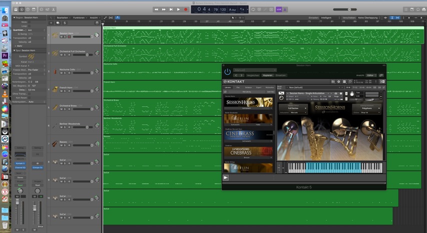 logic pro arrangierfenster