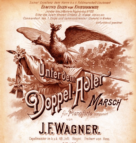 Notenblatt Unter dem Doppel-Adler