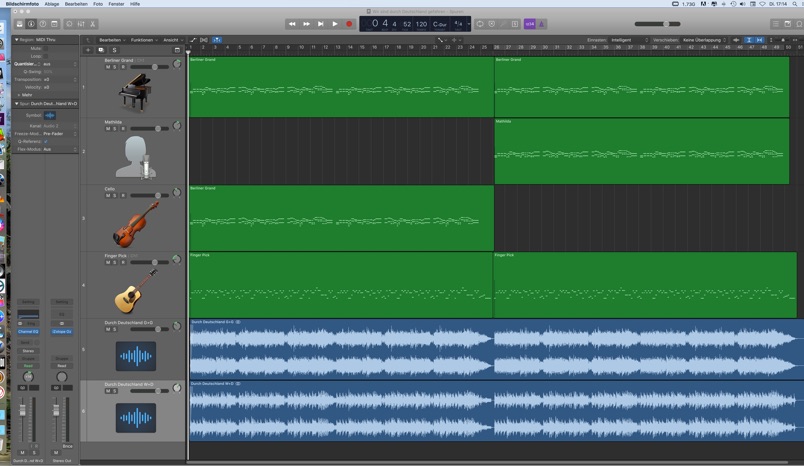 Arrangierfenster Logic Pro
